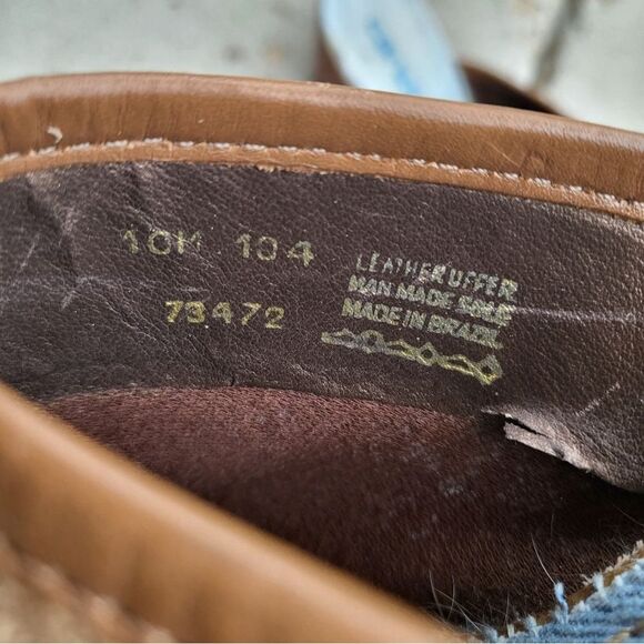 Vintage Candies Suede Leather Mules Size 10M Wood Heel - Picture 13 of 13